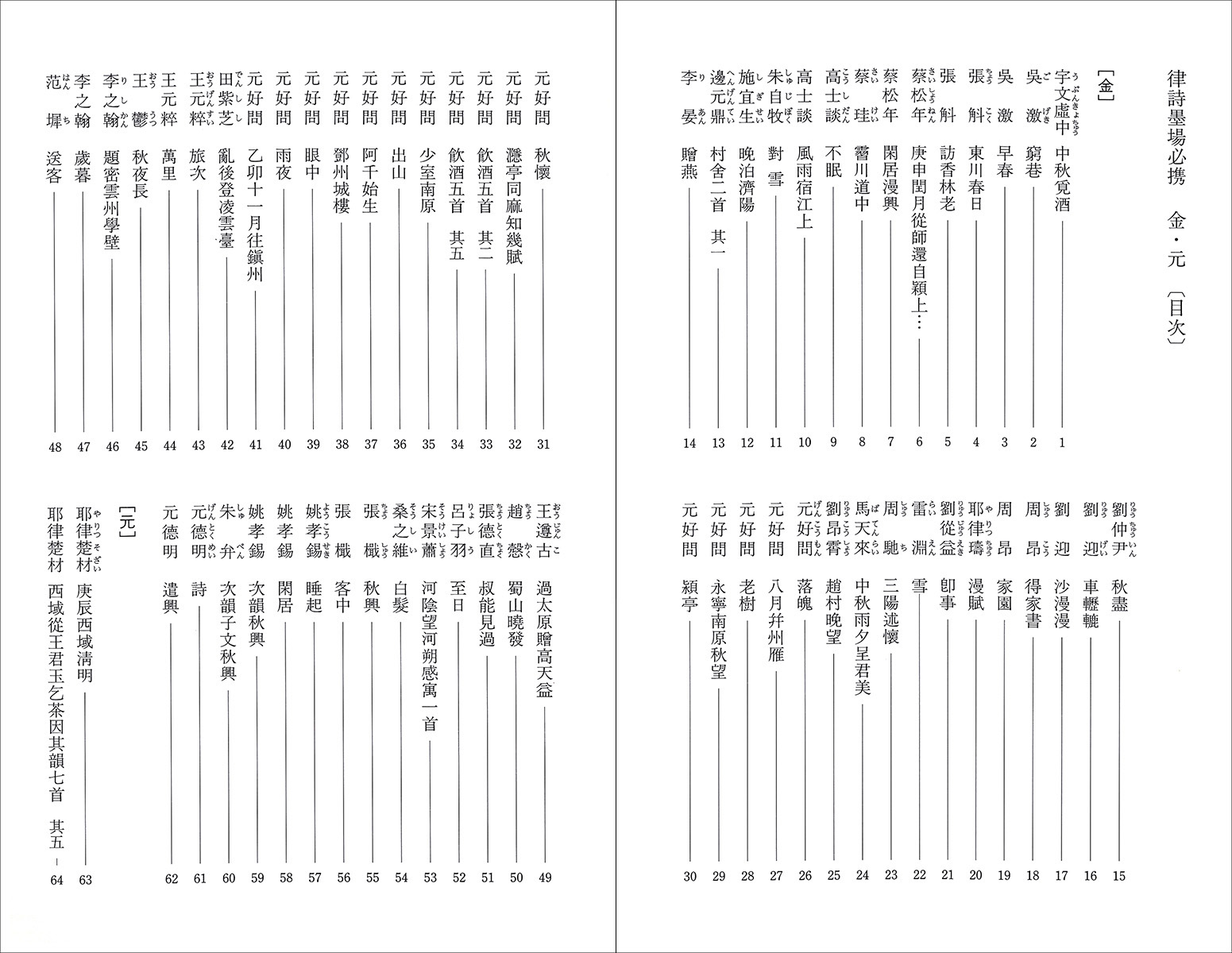 律詩墨場必携 3：金・元 - 株式会社二玄社
