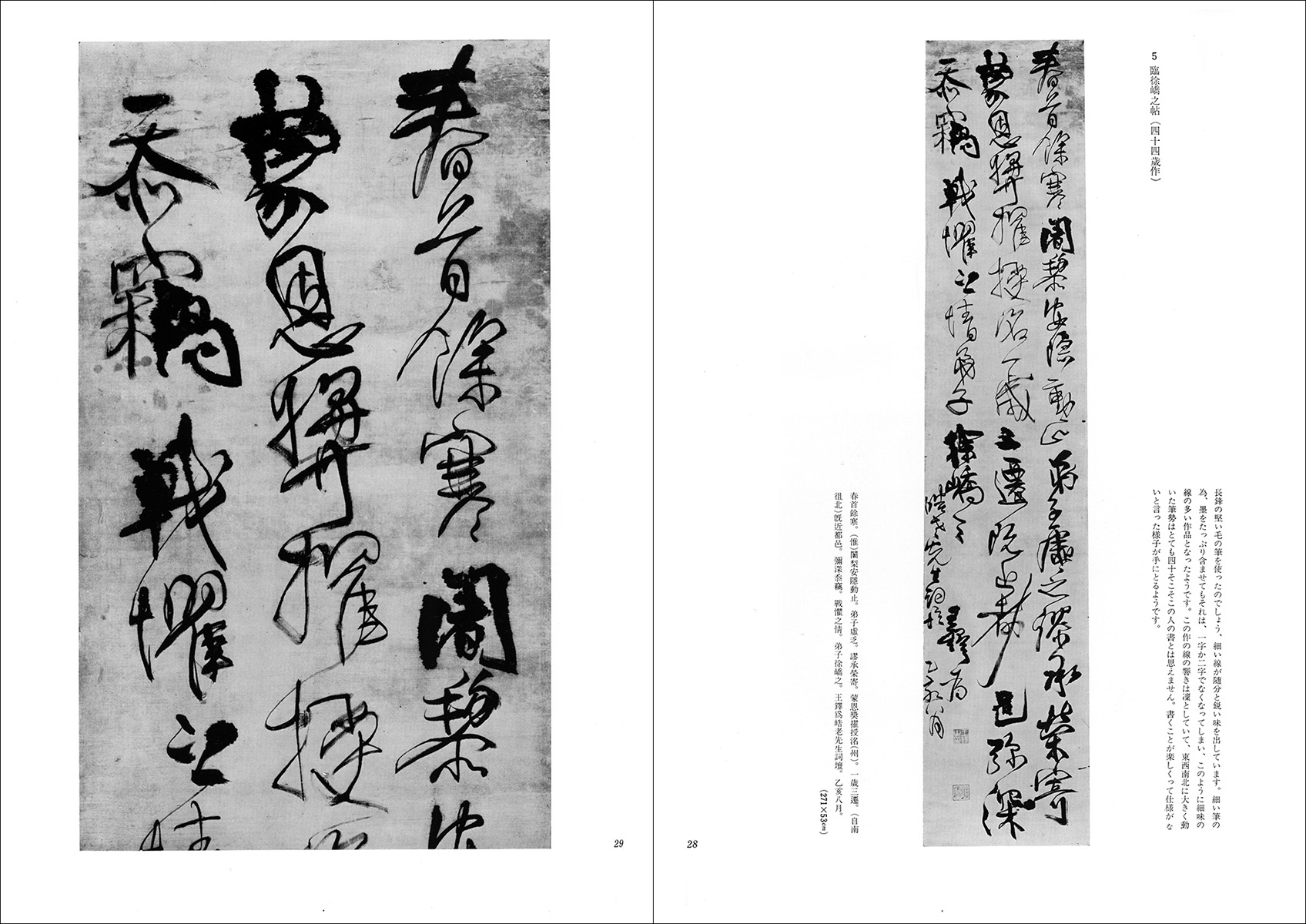 王鐸の書法 條幅篇 王鐸の書法 【冊篇・條幅篇】 2冊(村上三島 編) / 古本、中古本、古